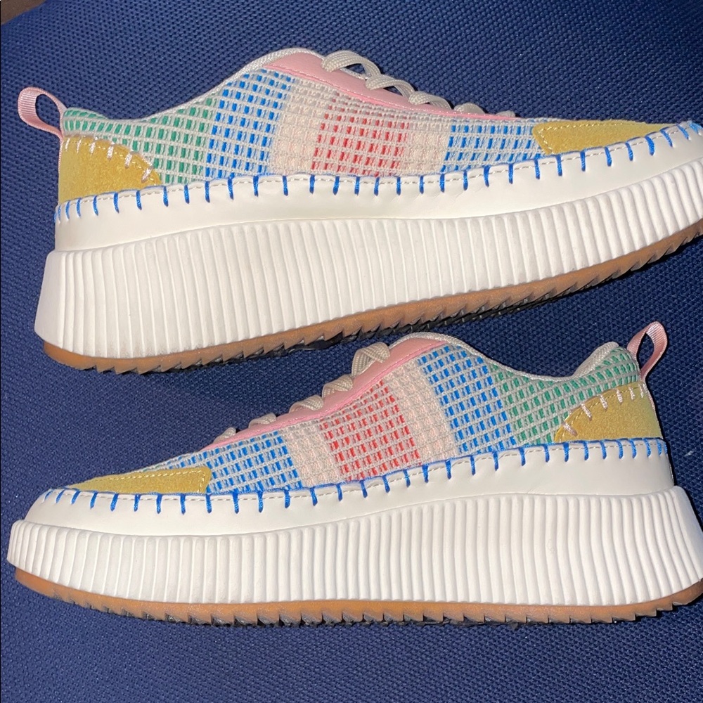 Nicole Miller Multicolor Women's Sneakers Size 9 Fit like an 8 1/2